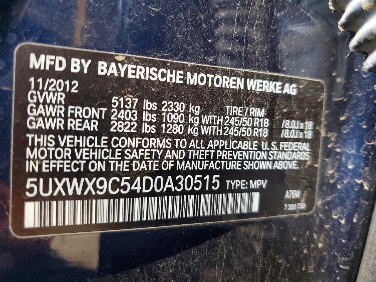 2013 BMW X3