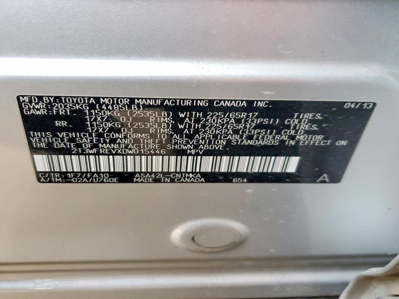 2013 TOYOTA RAV4