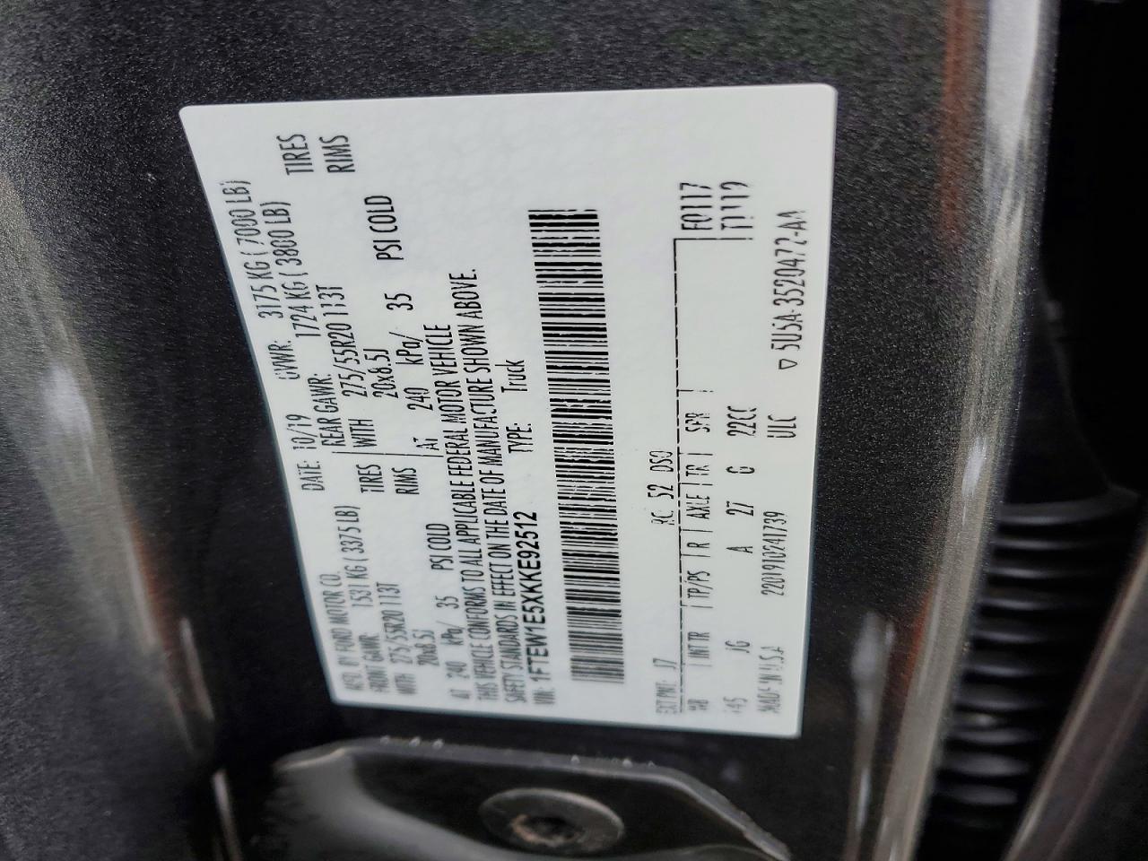 2019 FORD F-150