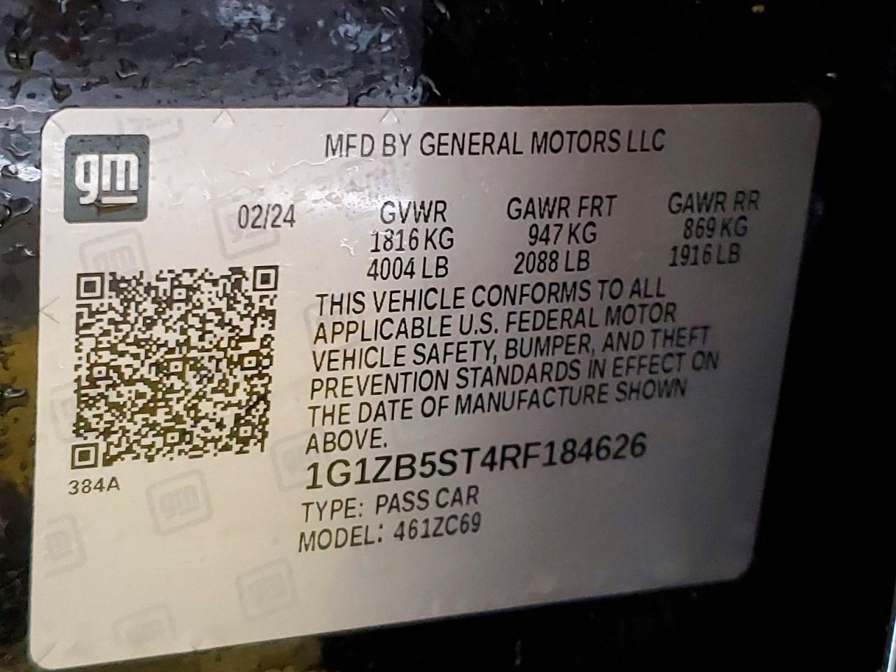 2024 CHEVROLET MALIBU
