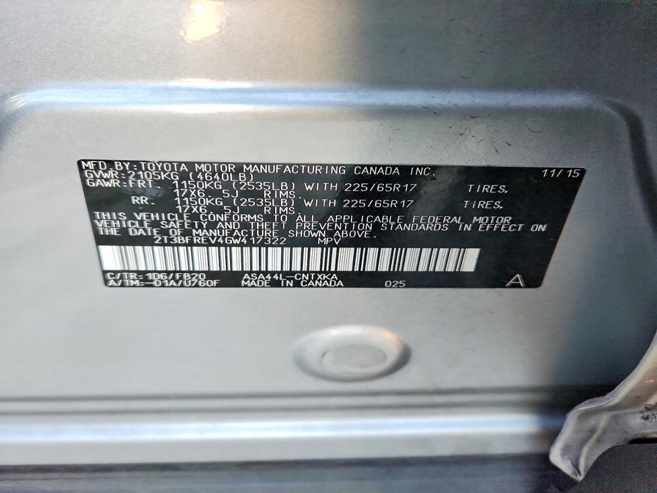 2016 TOYOTA RAV4