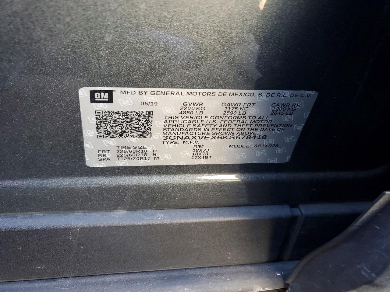2019 CHEVROLET EQUINOX