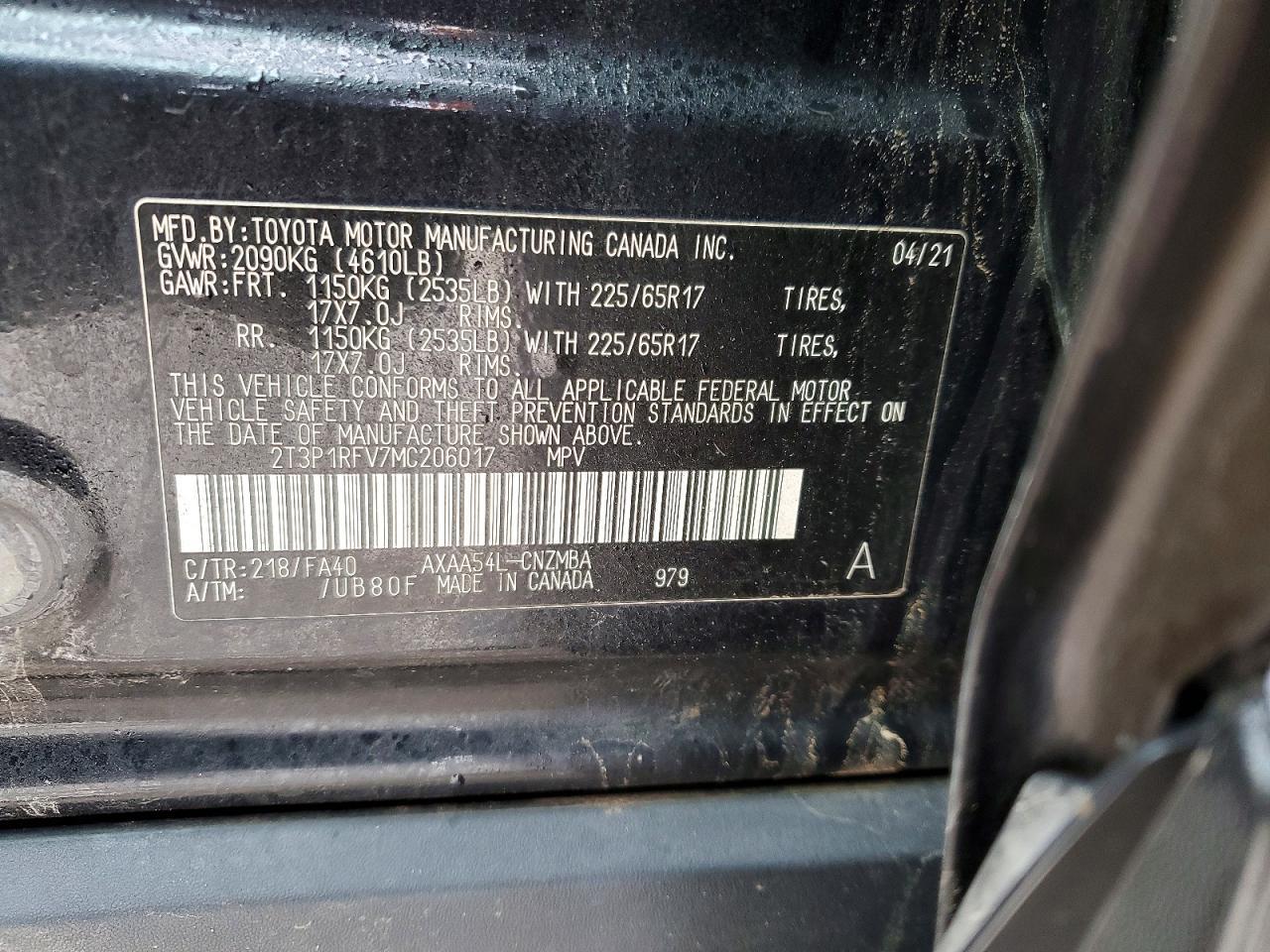 2021 TOYOTA RAV4