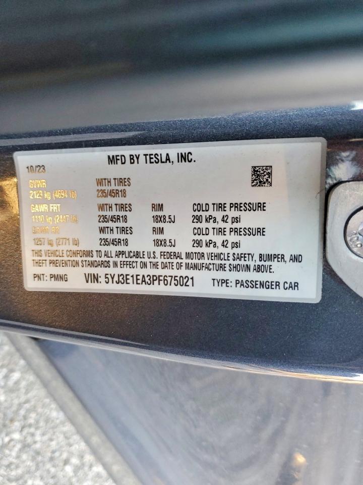 2023 TESLA MODEL 3