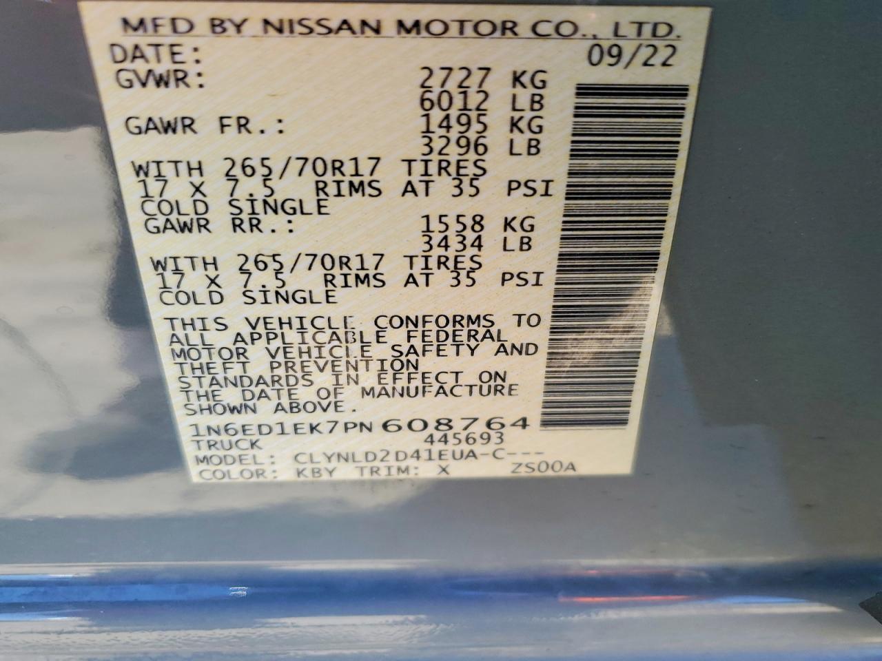 2023 NISSAN Frontier