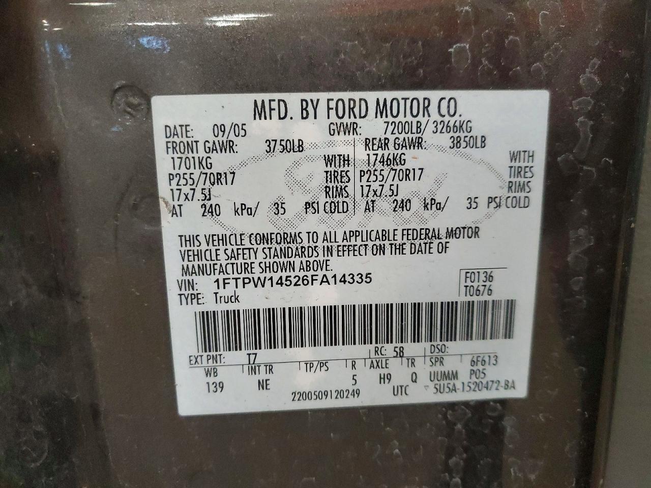 2006 FORD F-150