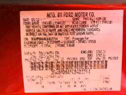 2012 FORD FUSION