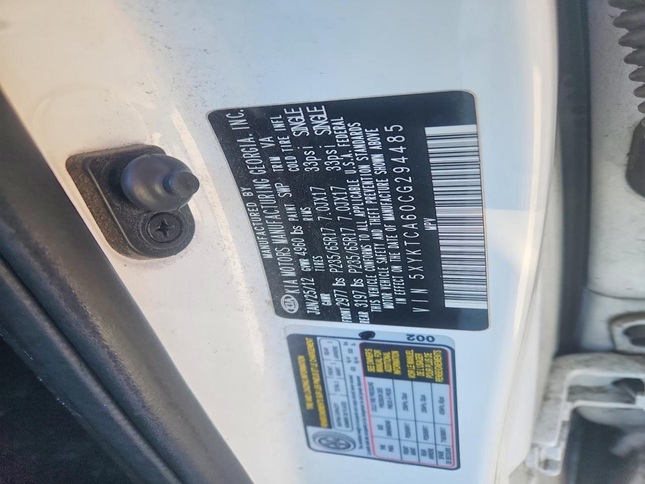2012 KIA SORENTO