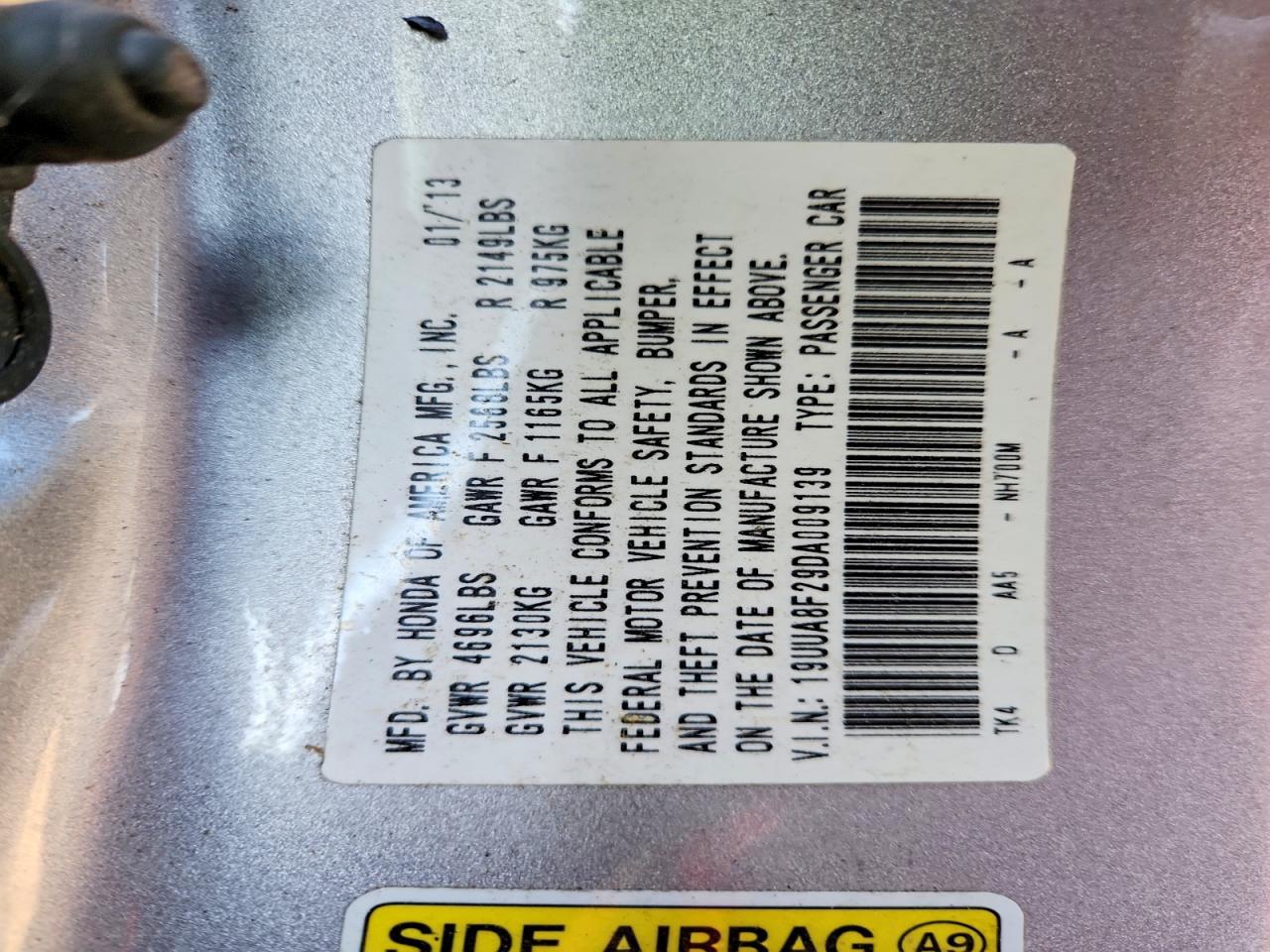 2013 ACURA TL