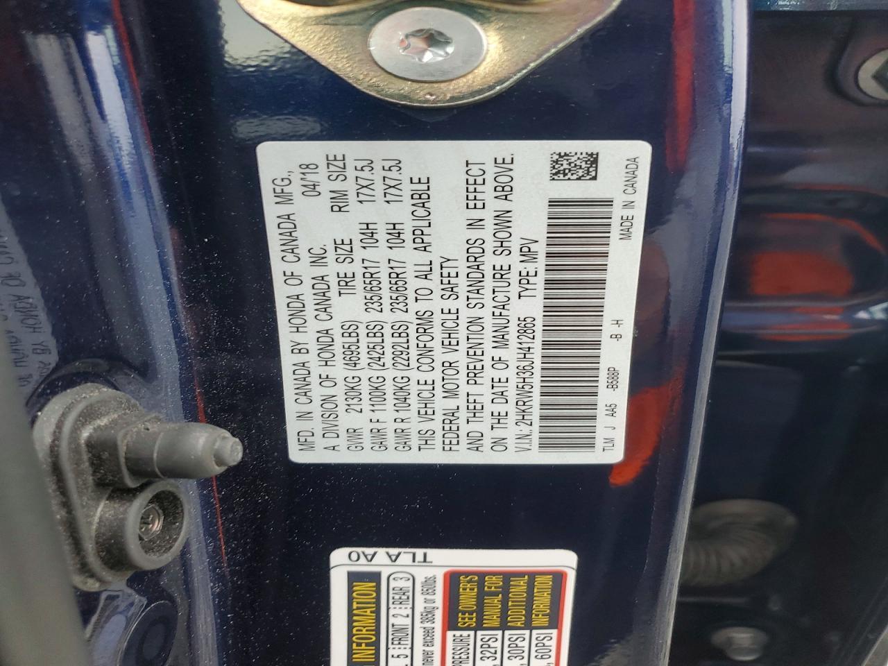 2018 HONDA CR-V