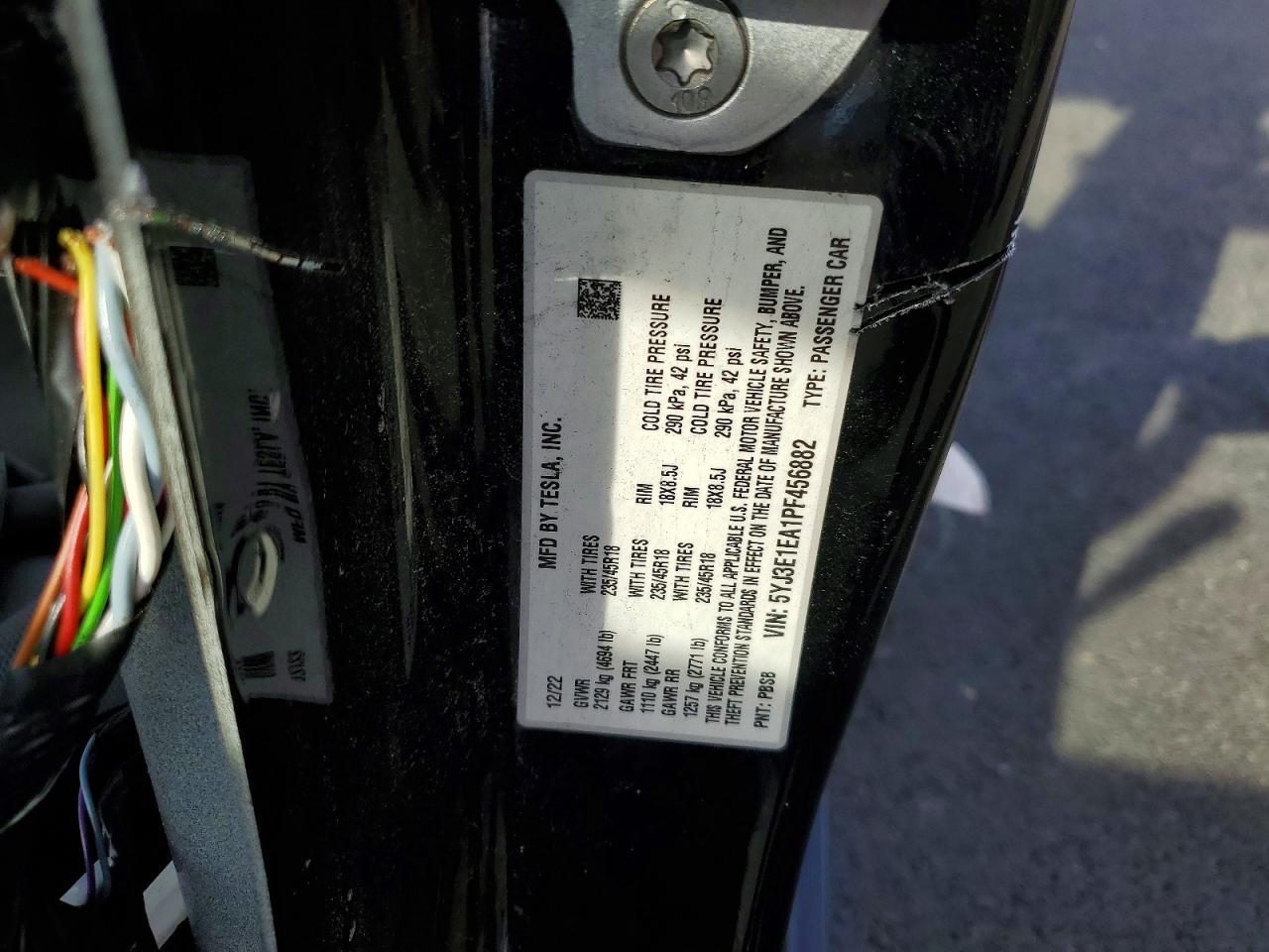 2023 TESLA MODEL 3
