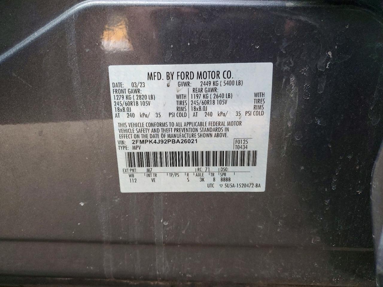 2023 FORD EDGE