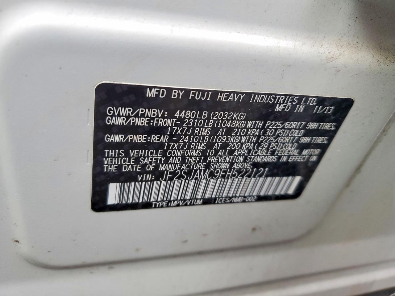 2014 SUBARU FORESTER