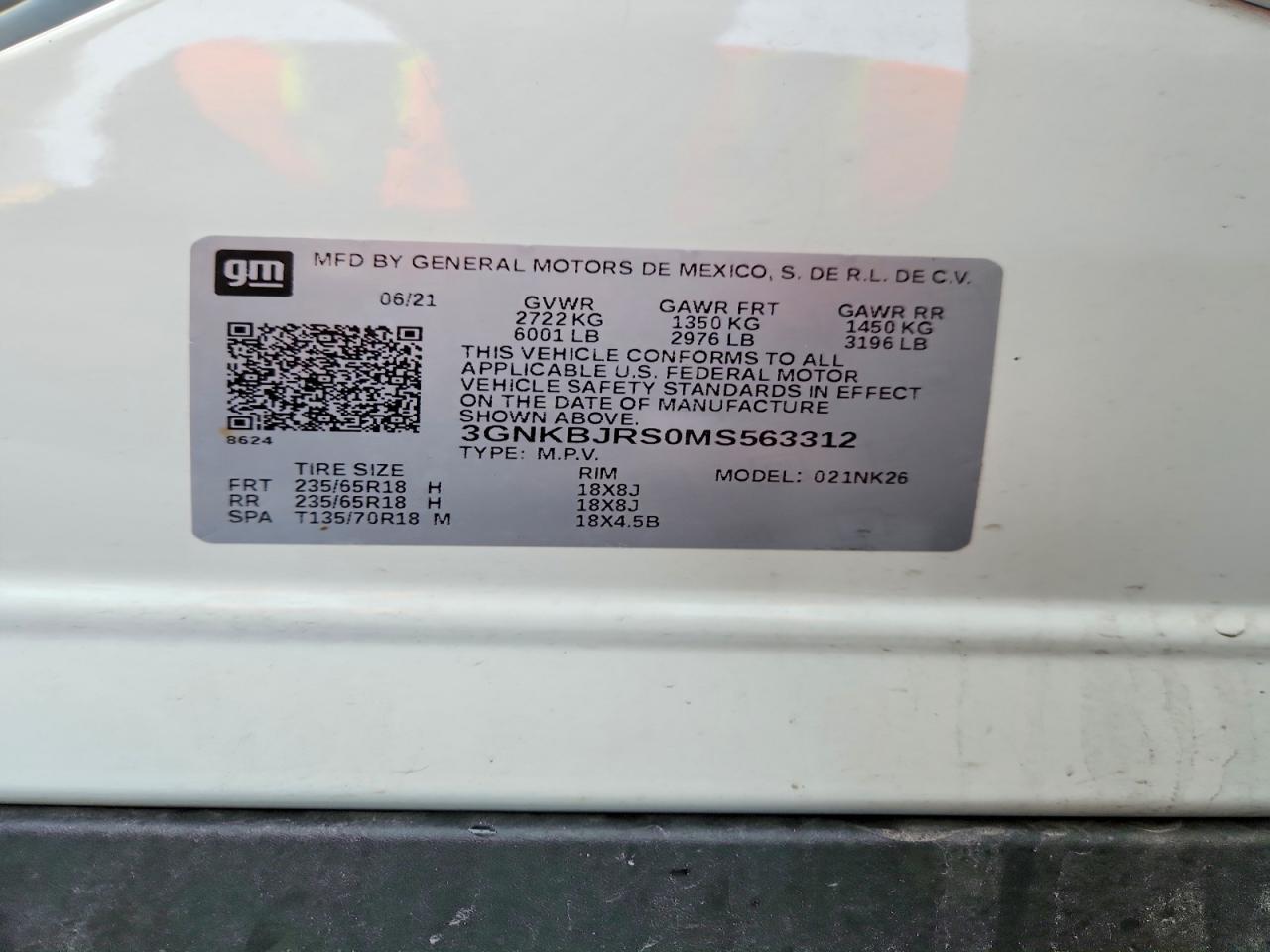 2021 CHEVROLET BLAZER