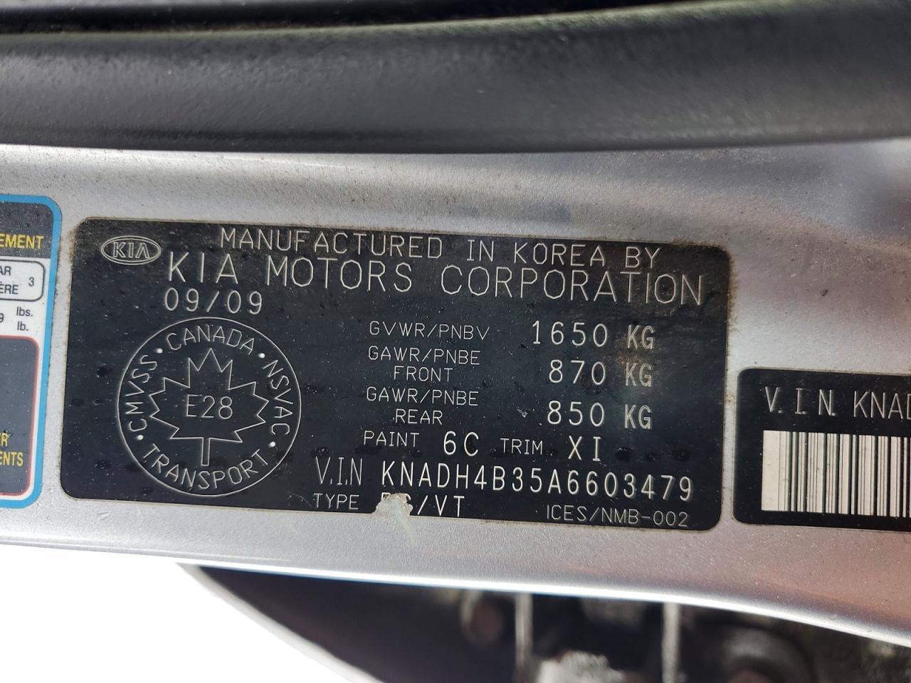 2010 KIA RIO