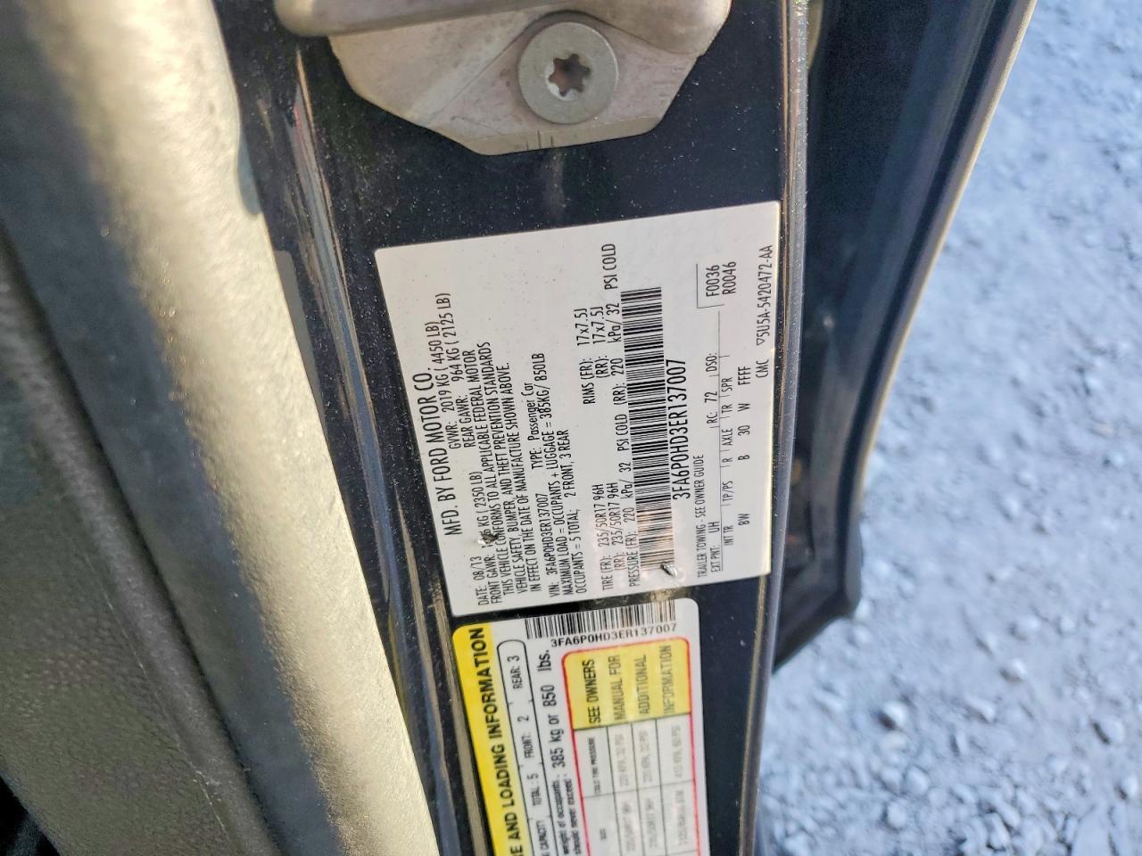 2014 FORD FUSION