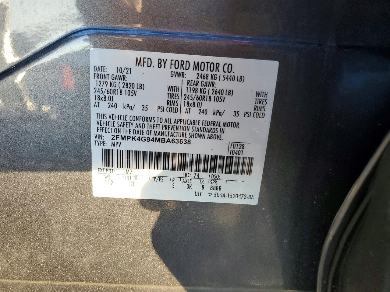 2021 FORD EDGE