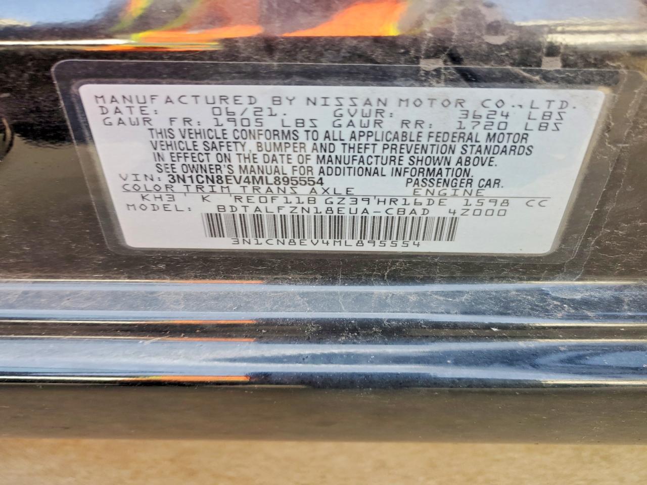 2021 NISSAN VERSA