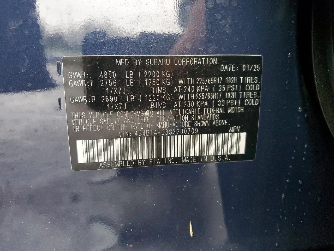 2025 SUBARU Outback