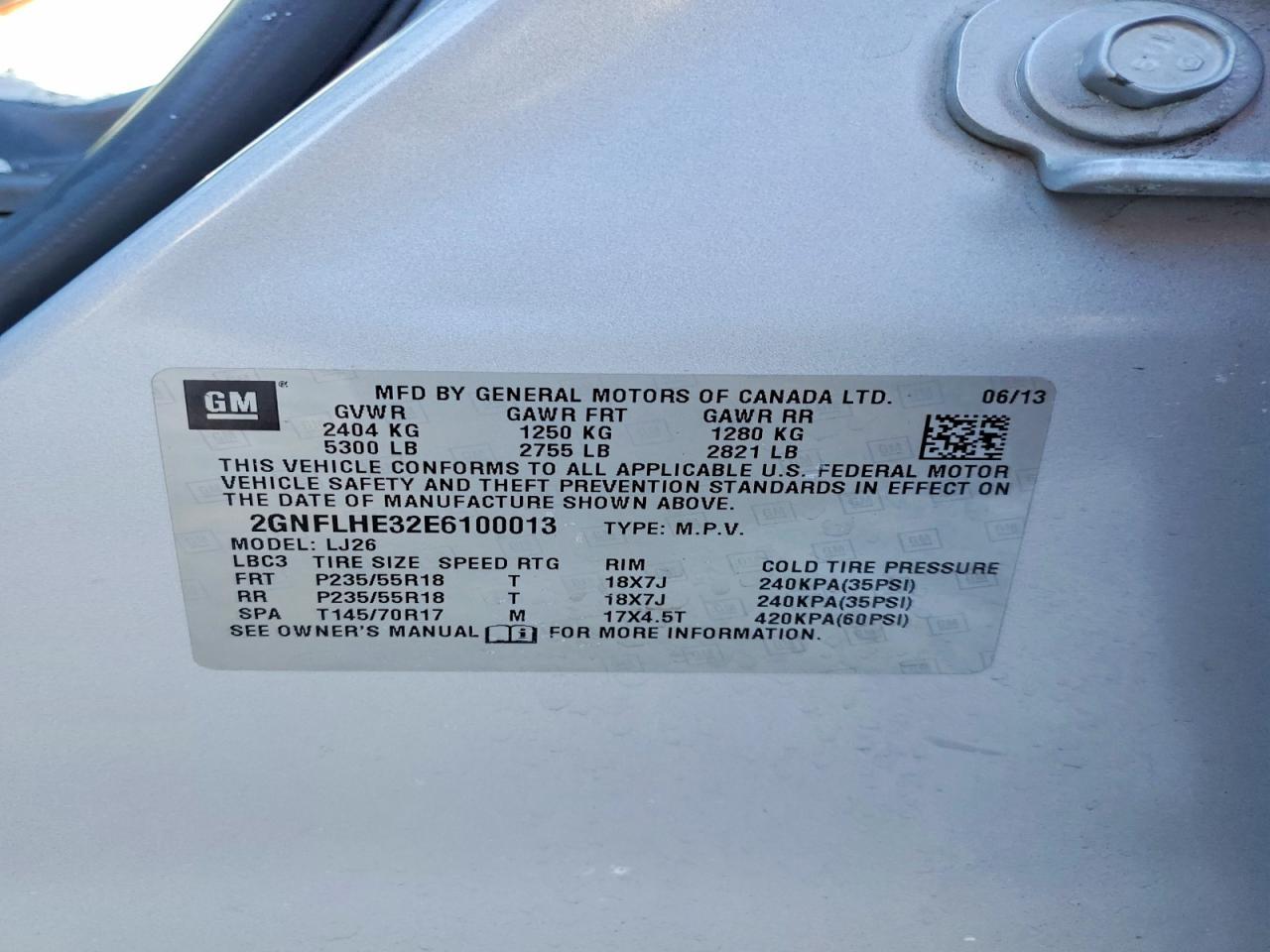 2014 CHEVROLET EQUINOX