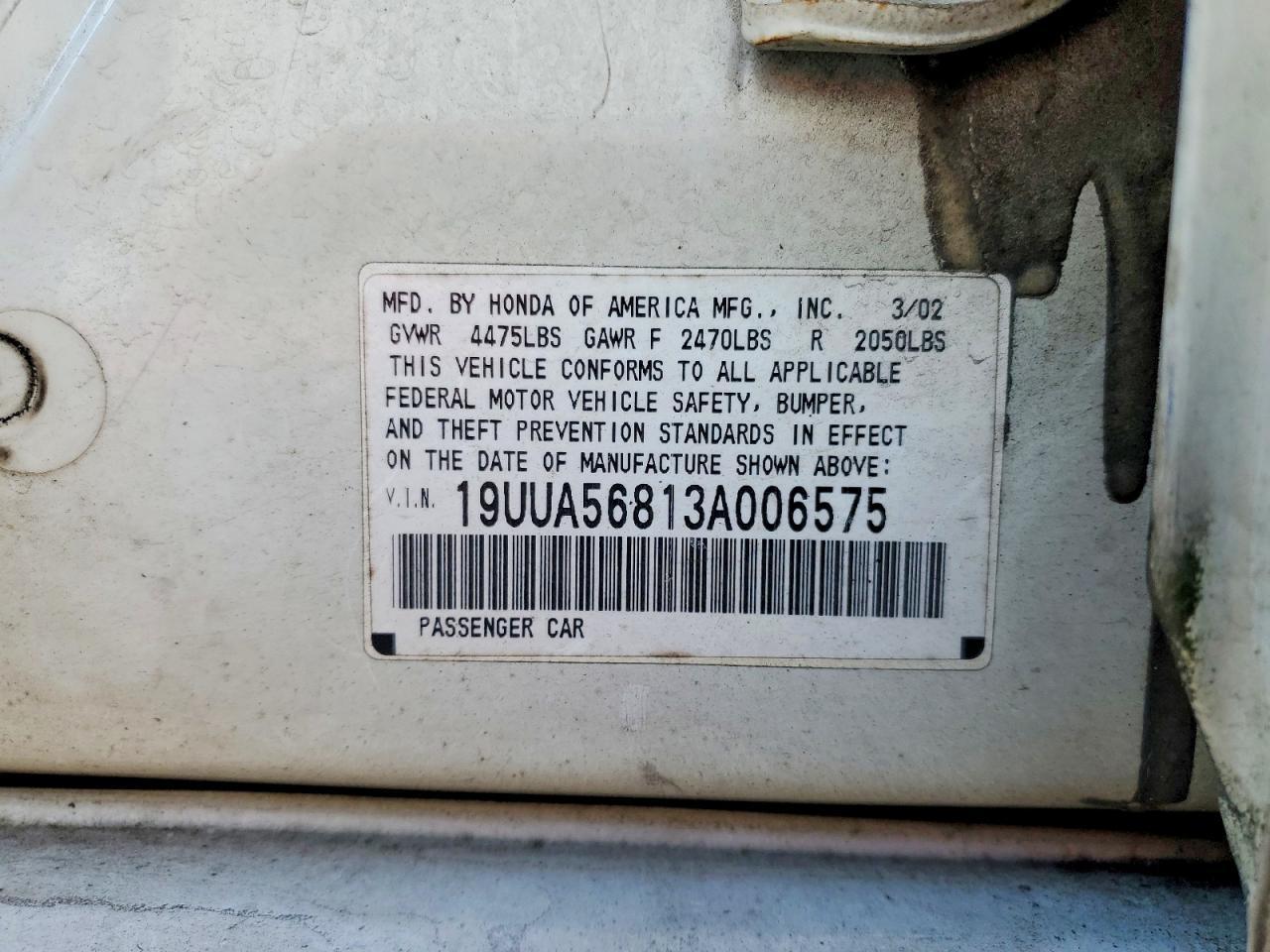 2003 ACURA TL