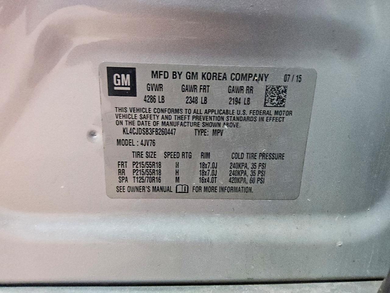 2015 BUICK ENCORE
