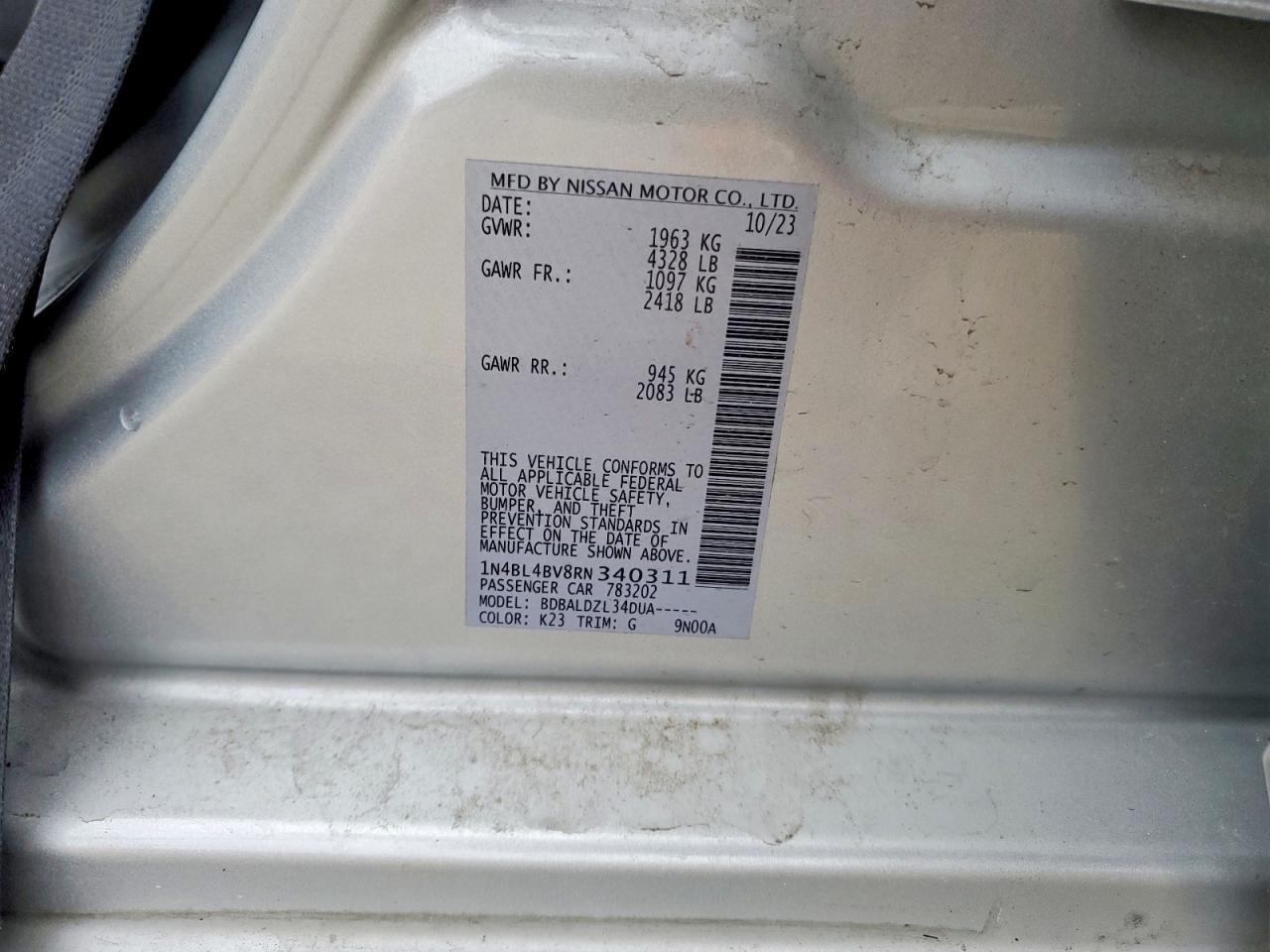 2024 NISSAN ALTIMA