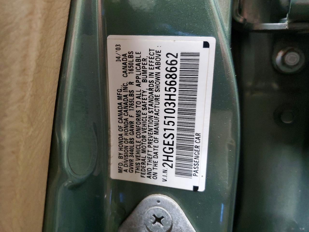 2003 HONDA CIVIC
