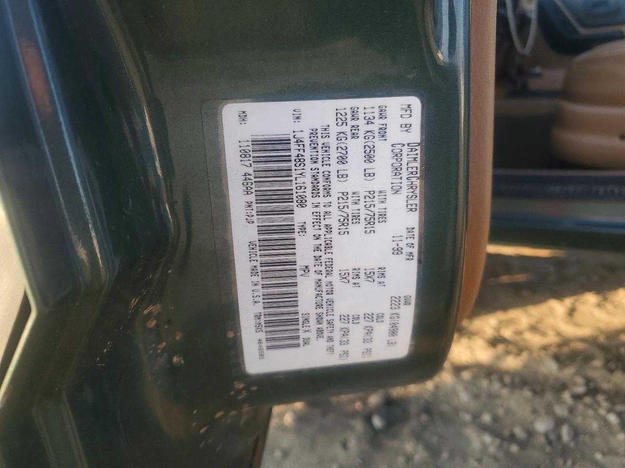 2000 JEEP CHEROKEE