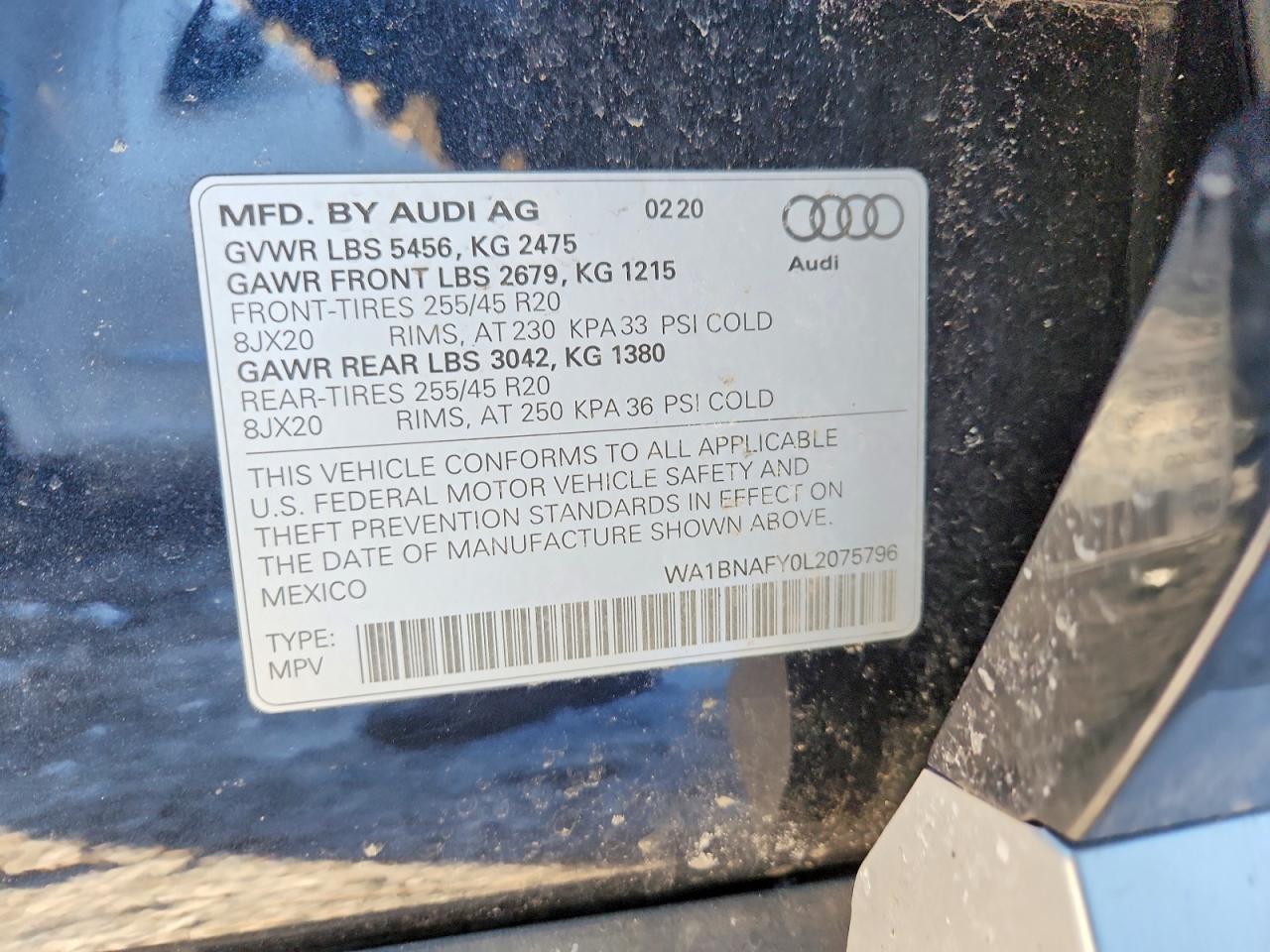 2020 AUDI Q5