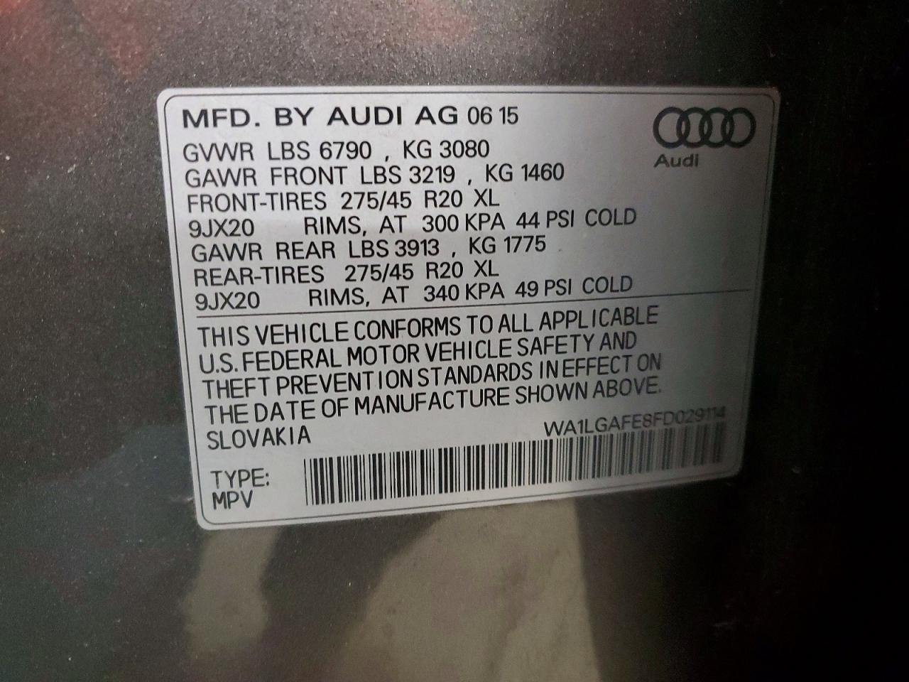 2015 AUDI Q7