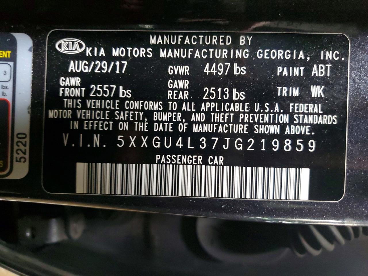 2018 KIA OPTIMA