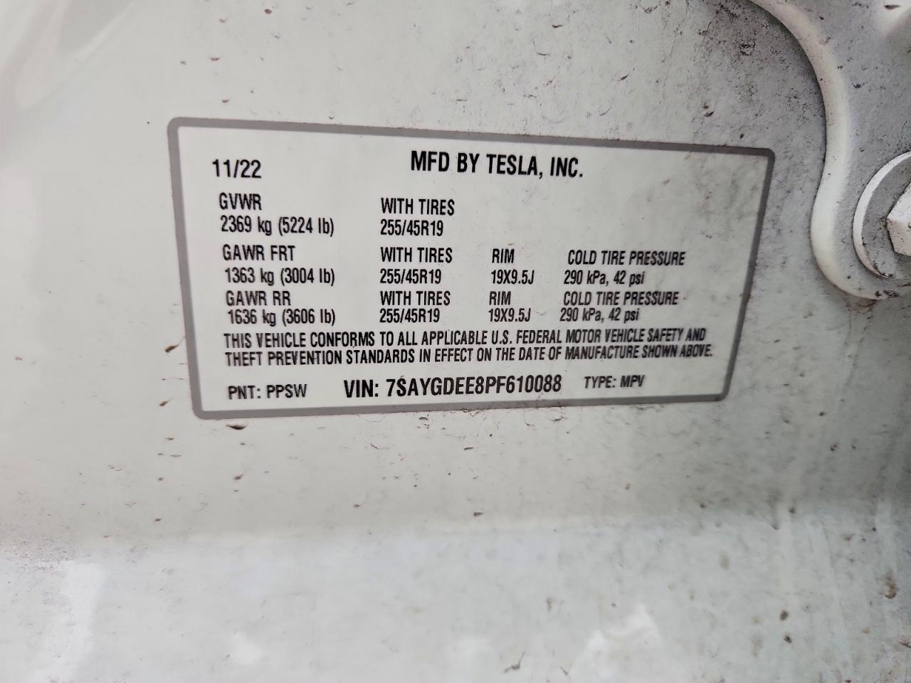 2023 TESLA MODEL Y