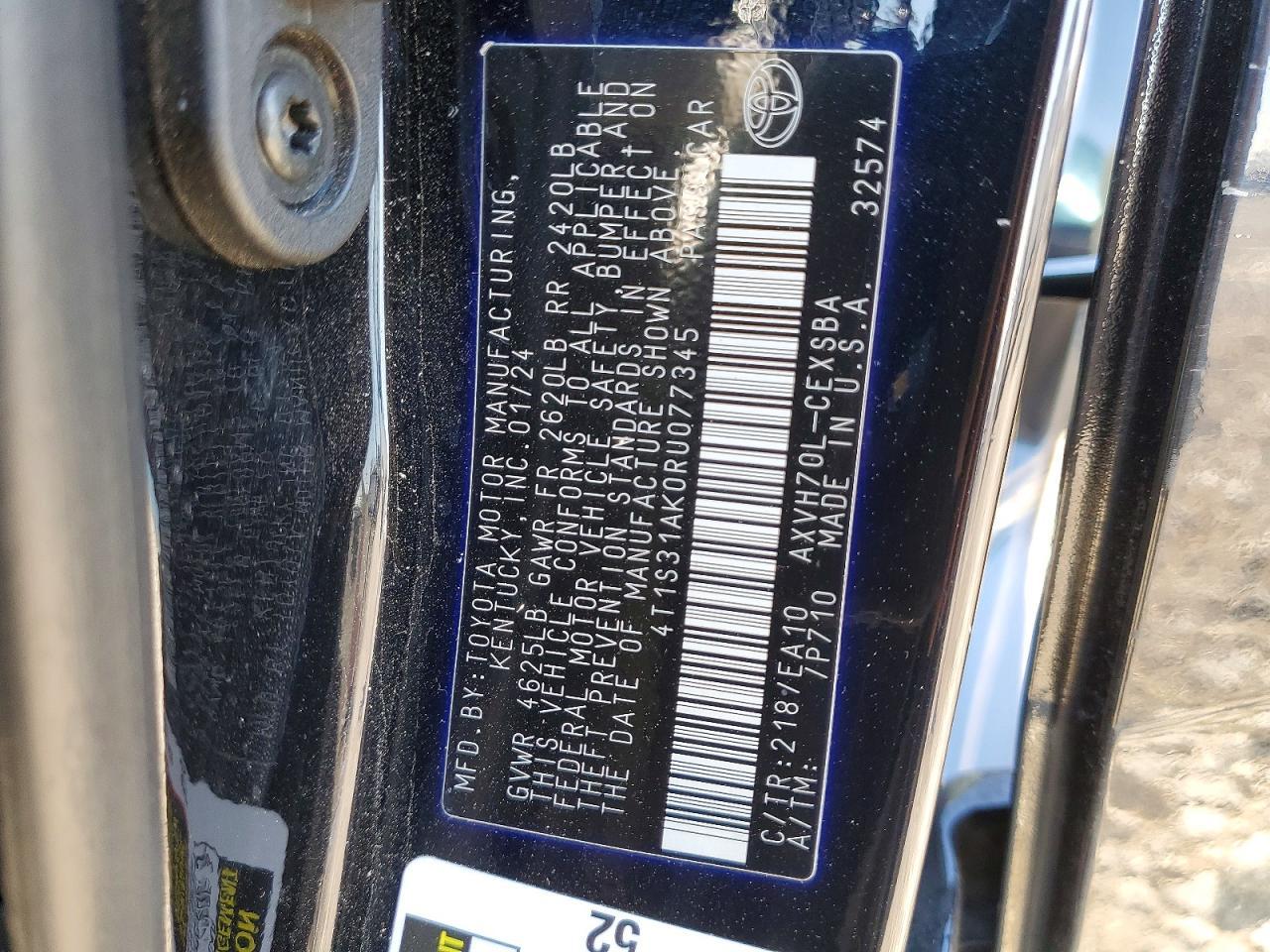2024 TOYOTA CAMRY