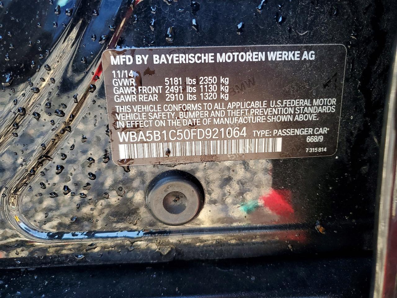 2015 BMW 5 series