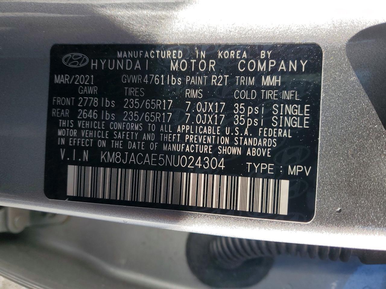 2022 HYUNDAI TUCSON