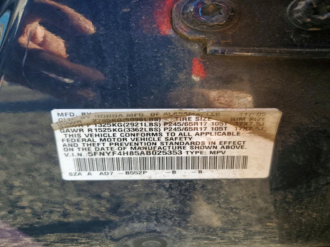 2010 HONDA PILOT