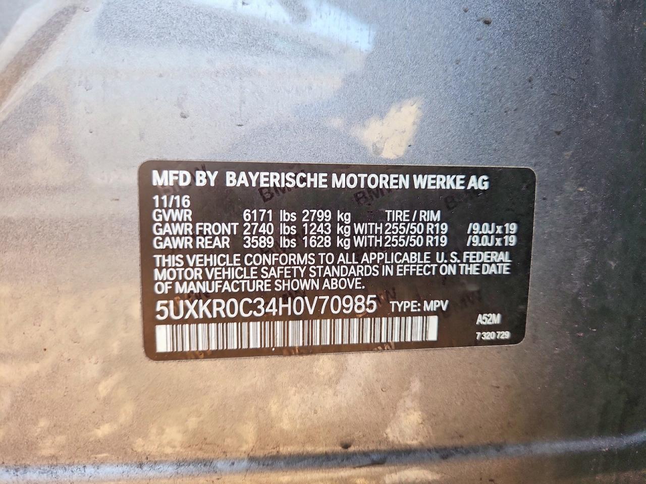2017 Bmw Motorrad X5