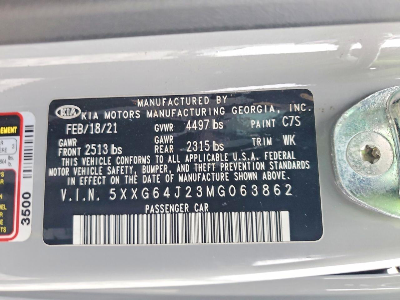 2021 KIA K5