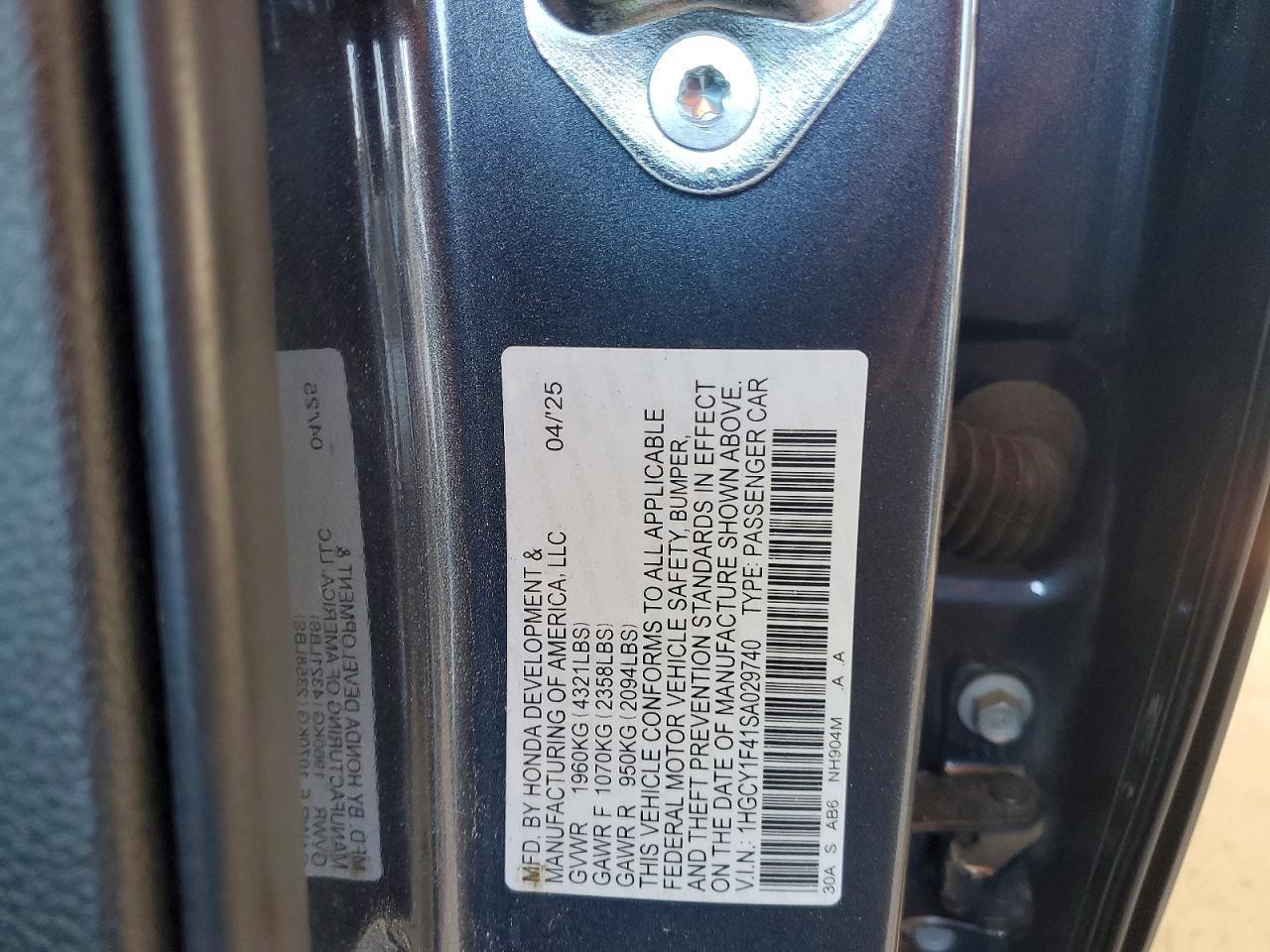 2025 HONDA ACCORD