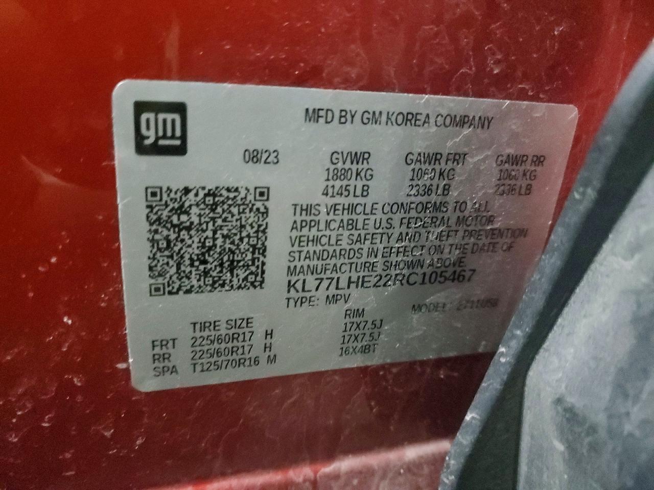 2024 CHEVROLET TRAX