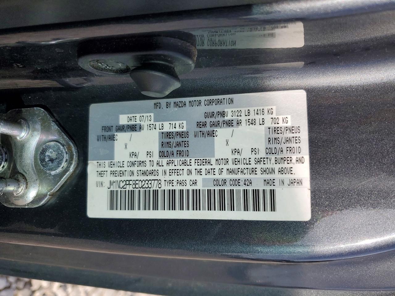 2014 MAZDA MX-5 Miata