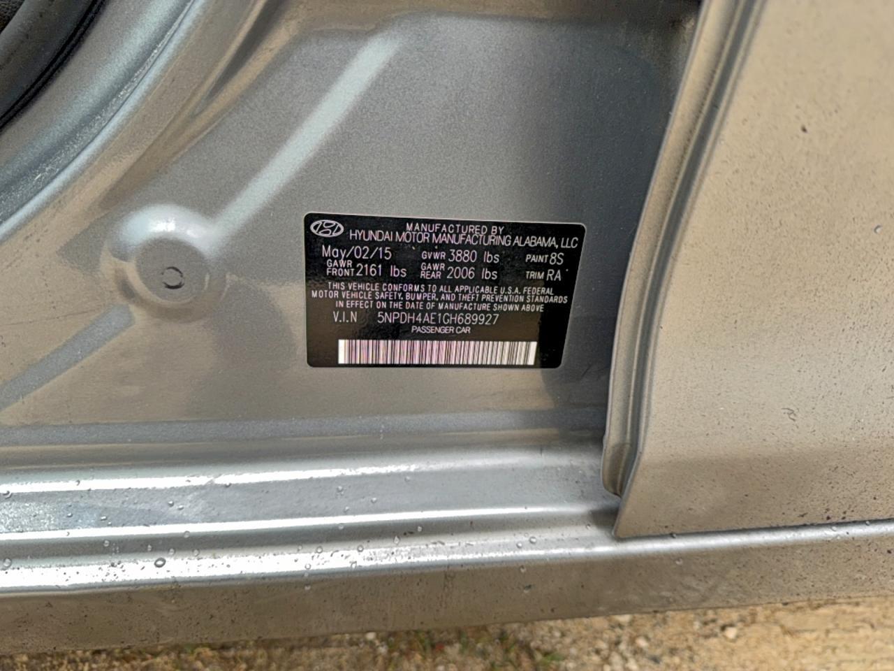 2016 HYUNDAI ELANTRA