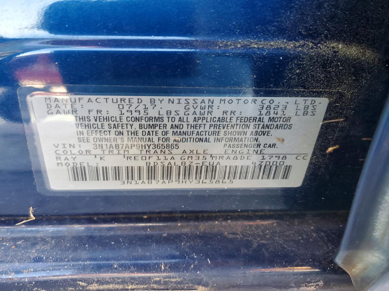 2017 NISSAN SENTRA