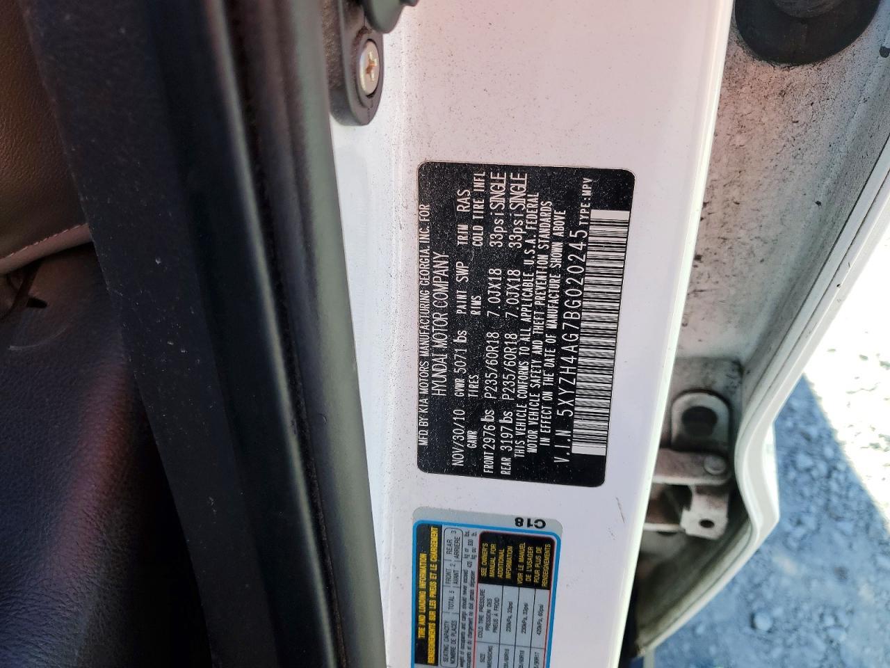 2011 HYUNDAI SANTA FE