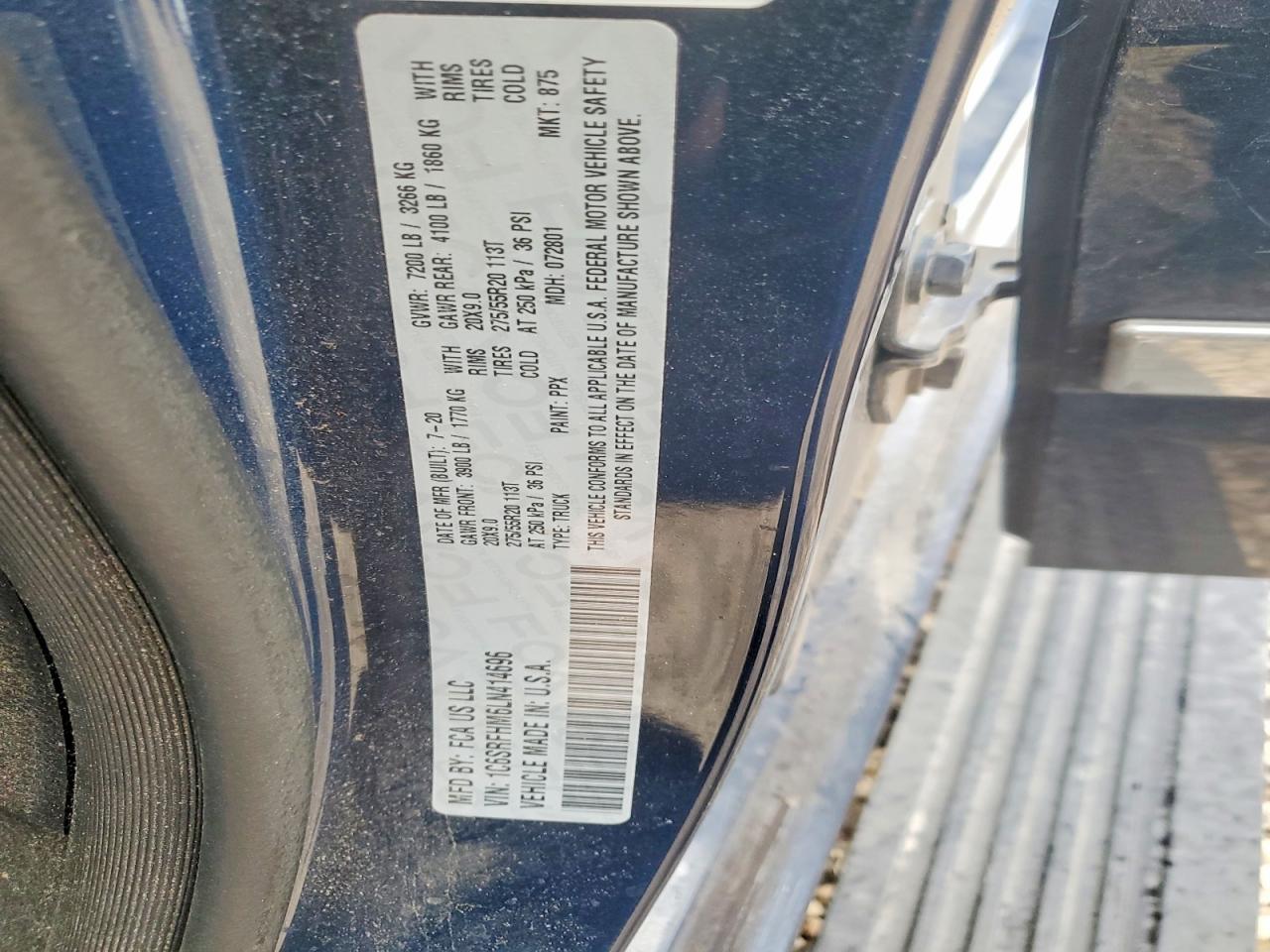 2020 RAM 1500