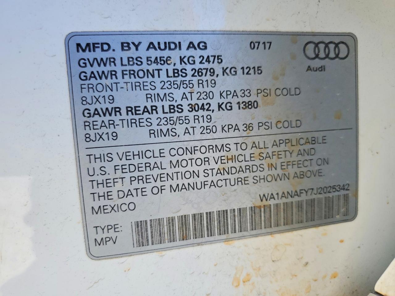 2018 AUDI Q5