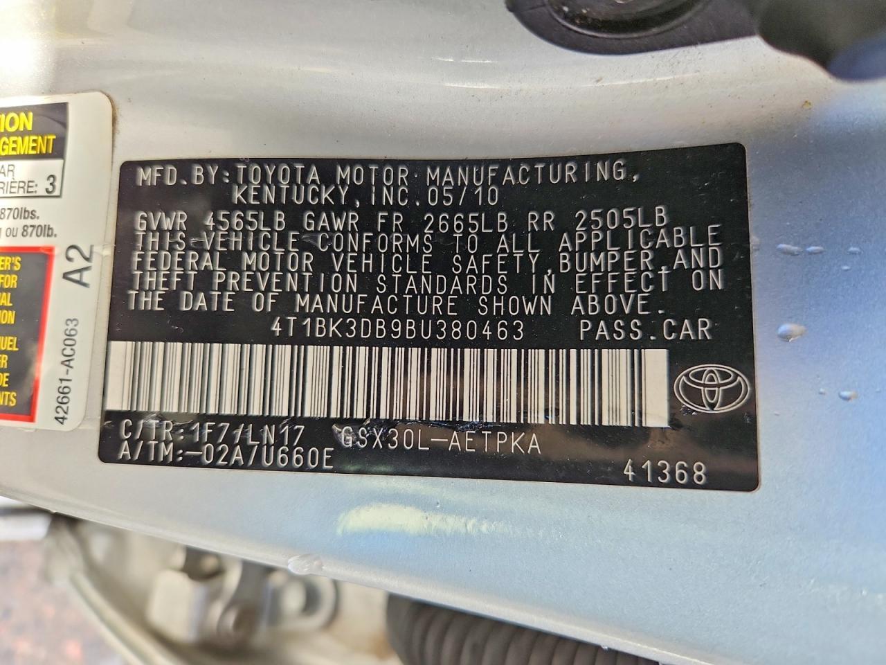 2011 TOYOTA Avalon