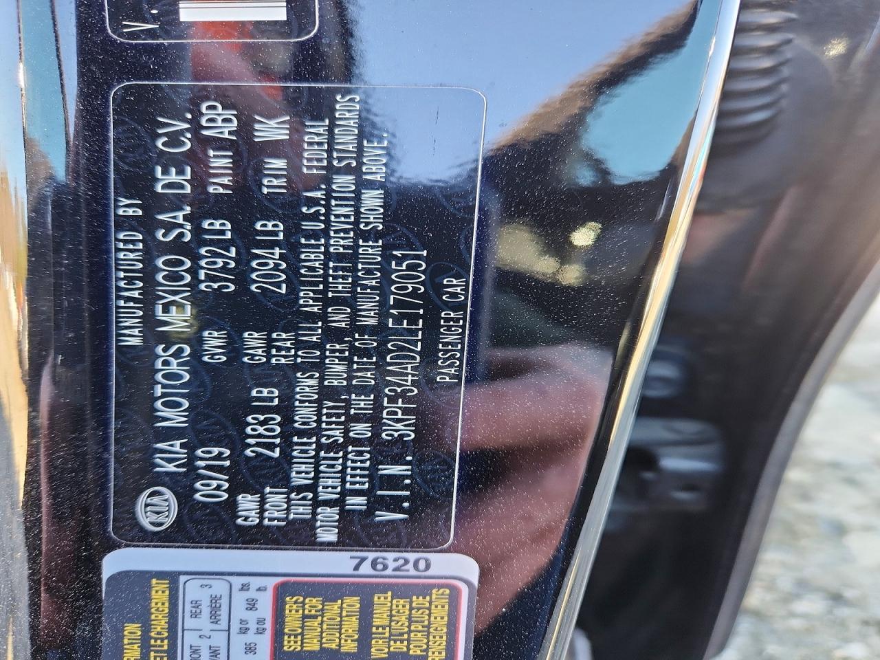 2020 KIA FORTE