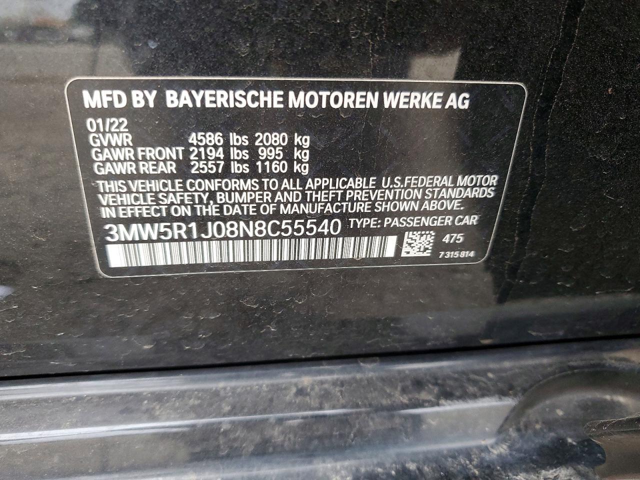 2022 BMW 3 SERIES